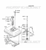 RESERVOIR CARBURANT/ROBINET pour Kawasaki FG MOTORS