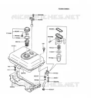 RESERVOIR CARBURANT/ROBINET  FG kawa-jardin FG200G FG MOTORS B_13