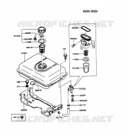 RESERVOIR CARBURANT/ROBINET pour Kawasaki FG MOTORS