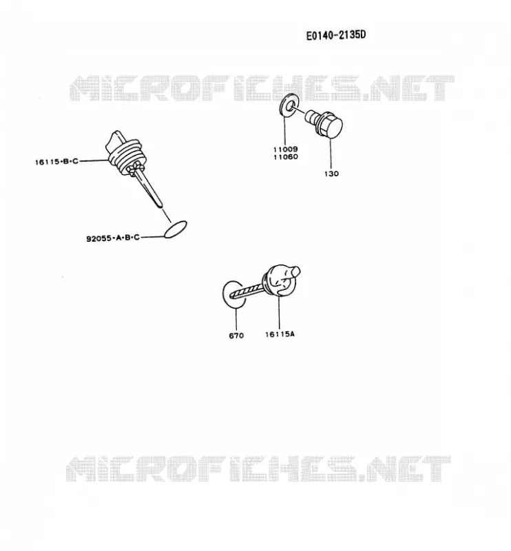 KIT DE GRAISSAGE Kawasaki Petits Moteurs FG FG230D FG MOTORS  FG230D-AS50