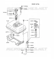 RESERVOIR CARBURANT/ROBINET pour Kawasaki FG MOTORS