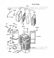 FILTRE &Agrave; AIR/POT D'&Egrave;CHAPPEMENT pour Kawasaki FG MOTORS