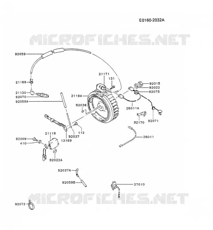 &Eacute;QUIPEMENT ELECTRIQUE Kawasaki Petits Moteurs FG FG300D FG MOTORS  FG300D-AS61