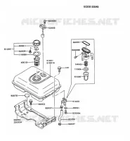 RESERVOIR CARBURANT/ROBINET pour Kawasaki FG MOTORS