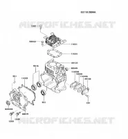 CULASSE/CARTER MOTEUR pour Kawasaki FG MOTORS