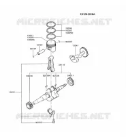 PISTON/VILEBREQUIN pour Kawasaki FG MOTORS