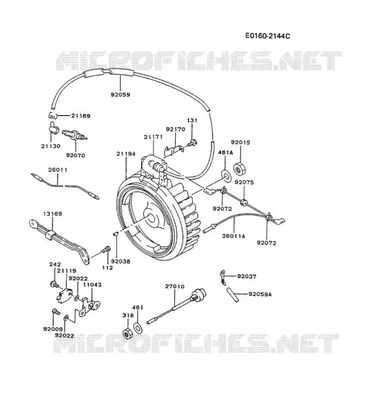 &Eacute;QUIPEMENT ELECTRIQUE Kawasaki Petits Moteurs FG FG300D FG MOTORS  FG300D-CS09