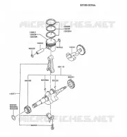 PISTON/VILEBREQUIN pour Kawasaki FG MOTORS