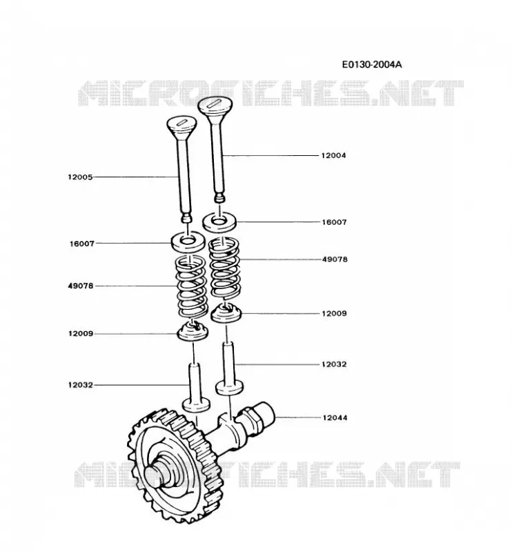 SOUPAPE/ARBRE A CAME Kawasaki Petits Moteurs FG FG300D FG MOTORS  FG300D-CV01