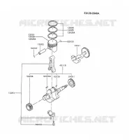 PISTON/VILEBREQUIN pour Kawasaki FG MOTORS