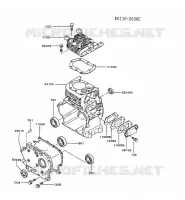 CULASSE/CARTER MOTEUR pour Kawasaki FG MOTORS
