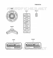 LABEL pour Kawasaki FG MOTORS