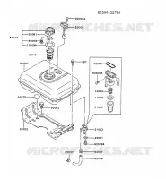RESERVOIR CARBURANT/ROBINET pour Kawasaki FG MOTORS