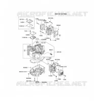CULASSE/CARTER MOTEUR pour Kawasaki FH MOTORS