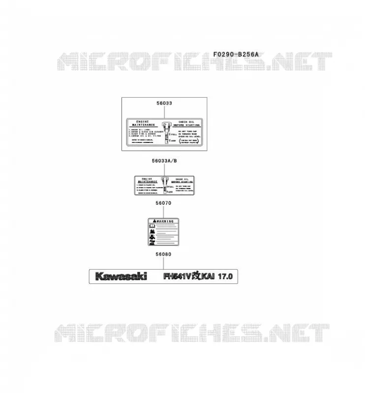 LABEL Kawasaki Petits Moteurs FH FH541V FH MOTORS  FH541V-BS24
