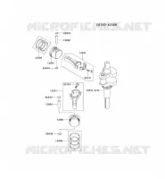 PISTON/VILEBREQUIN pour Kawasaki FH MOTORS
