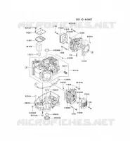 CULASSE/CARTER MOTEUR pour Kawasaki FH MOTORS