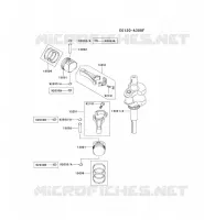 PISTON/VILEBREQUIN pour Kawasaki FH MOTORS