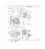 CULASSE/CARTER MOTEUR pour Kawasaki FH MOTORS