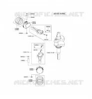 PISTON/VILEBREQUIN pour Kawasaki FH MOTORS