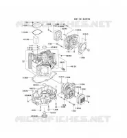 CULASSE/CARTER MOTEUR pour Kawasaki FH MOTORS