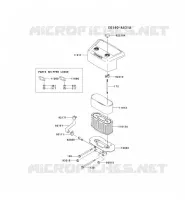 FILTRE &Agrave; AIR/POT D'&Egrave;CHAPPEMENT pour Kawasaki FH MOTORS