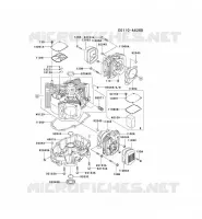 CULASSE/CARTER MOTEUR pour Kawasaki FH MOTORS