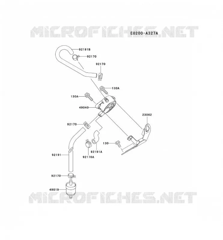 RESERVOIR CARBURANT/ROBINET Kawasaki Petits Moteurs FH FH680D FH MOTORS  FH680D-AS01