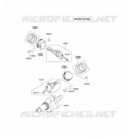 PISTON/VILEBREQUIN pour Kawasaki FH MOTORS