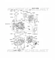 CULASSE/CARTER MOTEUR pour Kawasaki FH MOTORS