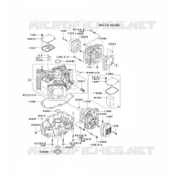 CULASSE/CARTER MOTEUR pour Kawasaki FH MOTORS