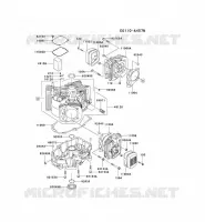 CULASSE/CARTER MOTEUR pour Kawasaki FH MOTORS