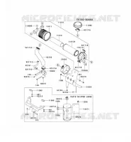 FILTRE &Agrave; AIR/POT D'&Egrave;CHAPPEMENT pour Kawasaki FH MOTORS