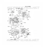 CULASSE/CARTER MOTEUR pour Kawasaki FH MOTORS