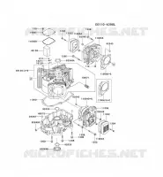 CULASSE/CARTER MOTEUR pour Kawasaki FH MOTORS