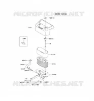 FILTRE &Agrave; AIR/POT D'&Egrave;CHAPPEMENT pour Kawasaki FH MOTORS