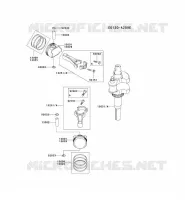 PISTON/VILEBREQUIN pour Kawasaki FH MOTORS