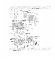 CULASSE/CARTER MOTEUR pour Kawasaki FH MOTORS