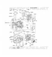 CULASSE/CARTER MOTEUR pour Kawasaki FH MOTORS