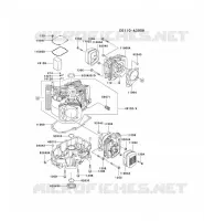 CULASSE/CARTER MOTEUR pour Kawasaki FH MOTORS