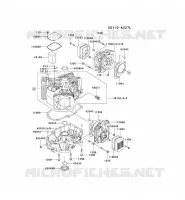 CULASSE/CARTER MOTEUR pour Kawasaki FH MOTORS