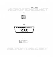 LABEL pour Kawasaki FH MOTORS