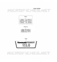 LABEL pour Kawasaki FH MOTORS