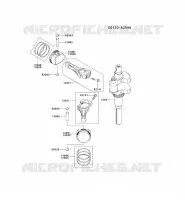 PISTON/VILEBREQUIN pour Kawasaki FH MOTORS