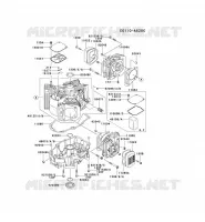 CULASSE/CARTER MOTEUR pour Kawasaki FH MOTORS