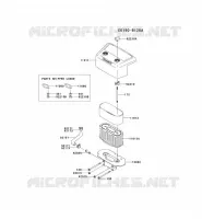 FILTRE &Agrave; AIR/POT D'&Egrave;CHAPPEMENT pour Kawasaki FH MOTORS