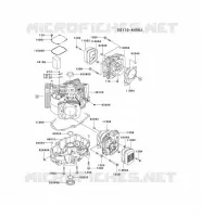 CULASSE/CARTER MOTEUR pour Kawasaki FH MOTORS