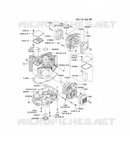 CULASSE/CARTER MOTEUR pour Kawasaki FH MOTORS