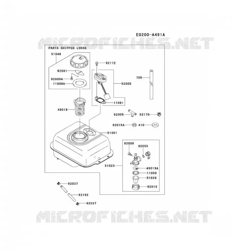 RESERVOIR/ROBINET Kawasaki Petits Moteurs FJ FJ100D FJ MOTORS  FJ100D-AG81