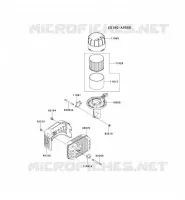 FILTRE &Agrave; AIR/POT D'&Egrave;CHAPPEMENT pour Kawasaki FJ MOTORS